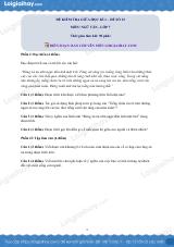 Đề thi giữa kì 1 Văn 7 - Đề số 12